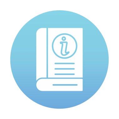 Bilgi Defteri simgesi. dosya simgesi. vektör illüstrasyonu