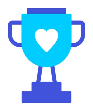 Kupalı kupa. Web simgesi basit illüstrasyon