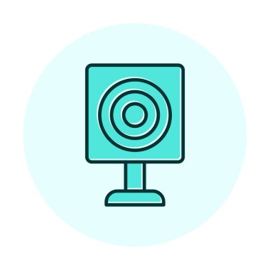 Askeri Hedef ikonu vektör çizimi