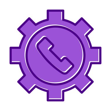 Teknik destek simge vektör çizim                 