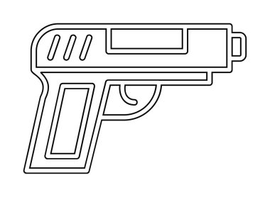 silah simgesi vektör illüstrasyonu