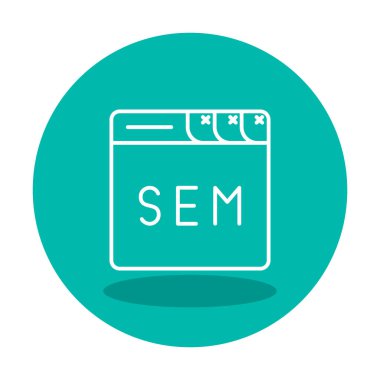 Web tarayıcı simgesi, vektör illüstrasyonu basit tasarım