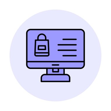 ekran simgesi, vektör illüstrasyonunu izle