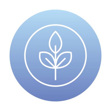 Yaprak logosu tasarımının vektör çizimi. Ekoloji kavramı 