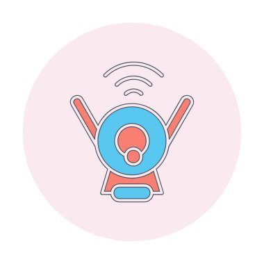 Web Kamerası modern simgesinin vektör illüstrasyonu           