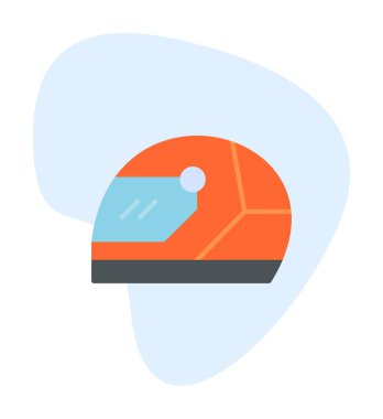 Kask simge vektör çizim yarış                 