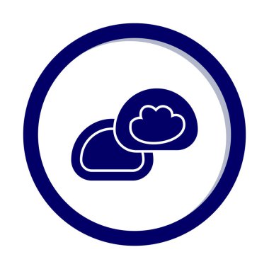 Japon tatlısı Mochi ikonunun vektör çizimi 