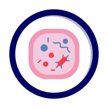 Hücre simgesi, vektör illüstrasyonu