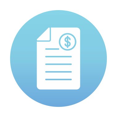 Alışveriş Faturası Vektör renk simgesi tasarımı 