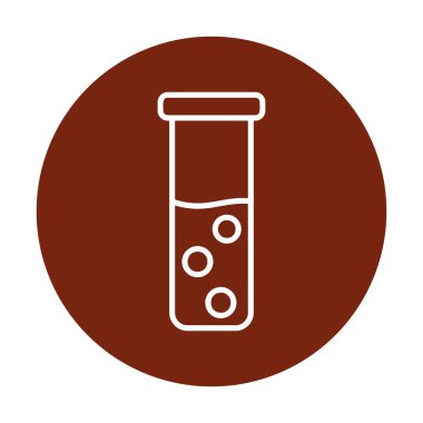 test tüpü modern simge vektör çizimi