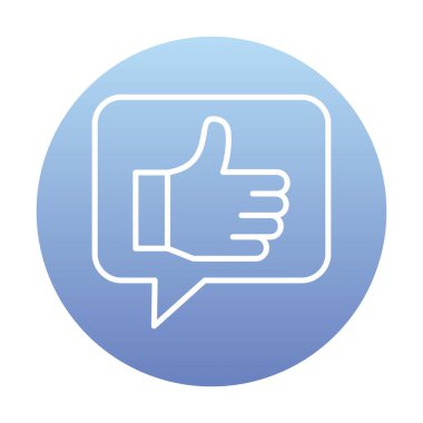 başparmak yukarı Web simgesi, vektör çizim                   