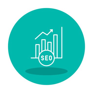 Basit Analitik simge, vektör illüstrasyonu