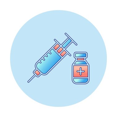 Basit insülin simgesi, vektör illüstrasyonu