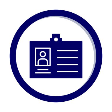 Üyelik Kartı simgesinin vektör illüstrasyonu