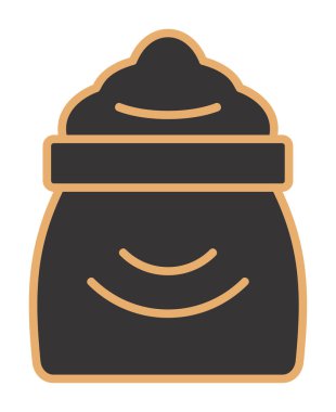 Şeker düzlüğü simgesi, vektör illüstrasyonu  