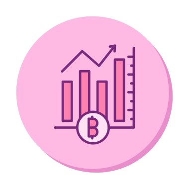 Basit Analitik simge, vektör illüstrasyonu
