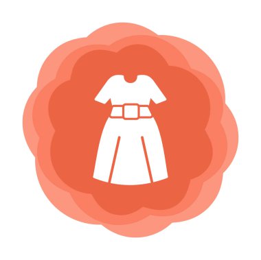 elbise web simgesi, vektör illüstrasyonu