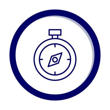 pusula ikon vektör illüstrasyon tasarımı