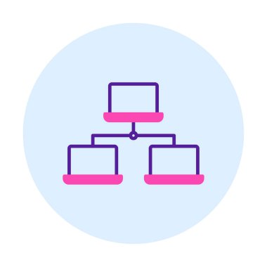 Basit ağ simgesi, vektör illüstrasyonu