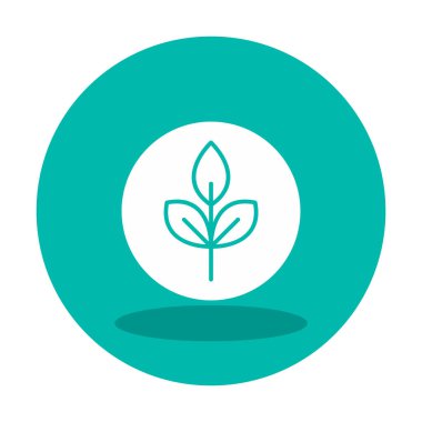 Yaprak logosu tasarımının vektör çizimi. Ekoloji kavramı 