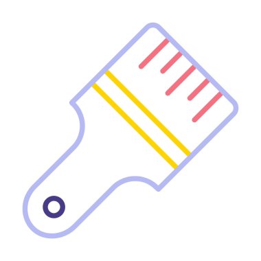 fırça ağ ikonu vektör illüstrasyonu