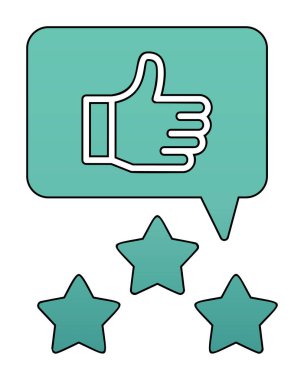 Basit düz İnceleme simgesi vektör illüstrasyon tasarımı