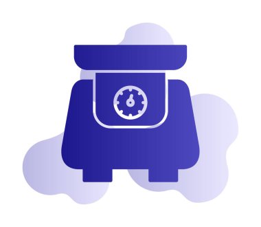 ölçekli düz simge, vektör illüstrasyonu