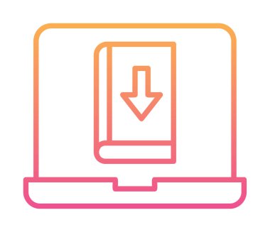 Kitap simgesi, vektör illüstrasyon tasarımı indir 