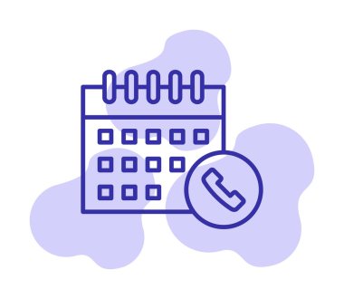 Takvim simgesi, vektör illüstrasyonu basit tasarım