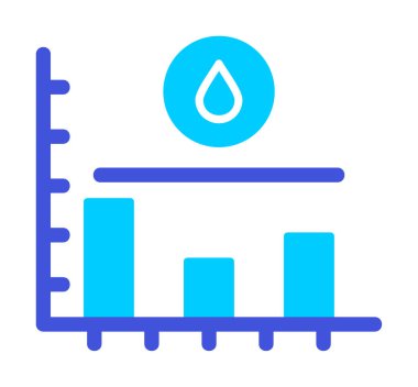 Şeker seviyesi grafik simgesi, vektör illüstrasyonu  