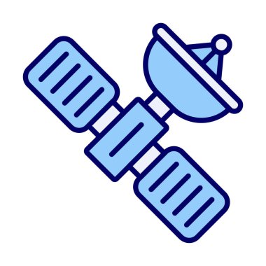 Uydu vektör çizimi, simge ögesi biçimi                     