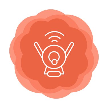 Web Kamerası modern simgesinin vektör illüstrasyonu           