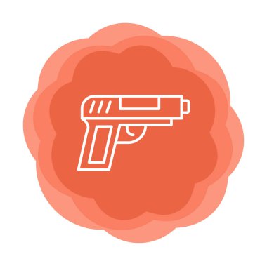 silah simgesi vektör illüstrasyonu