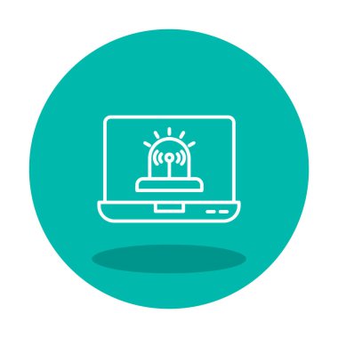 Basit Yazılım simgesi, vektör illüstrasyonu