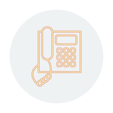 telefon düzlüğü simgesi. vektör illüstrasyonu