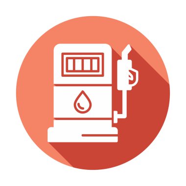 Düz Yakıt ikonu vektör çizimi