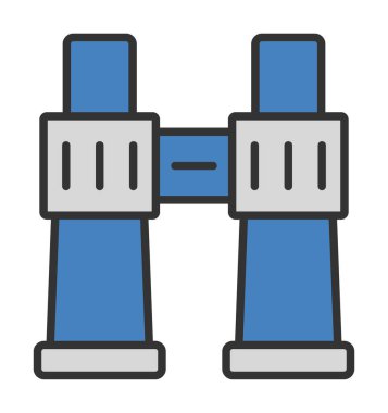 binoküler ikon vektör çizimi