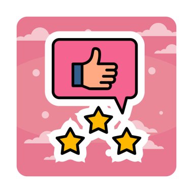 Basit düz İnceleme simgesi vektör illüstrasyon tasarımı