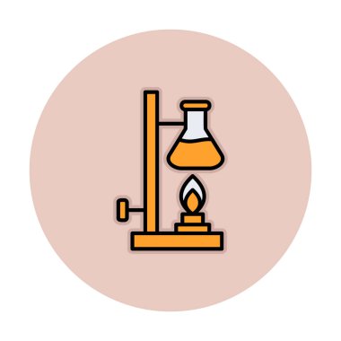 Basit Kimyasal Deney simgesi, vektör çizimi