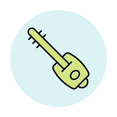 Shamisen vektör simgesi tasarımı