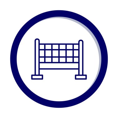 voleybol net simge vektör çizim