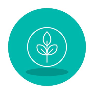 Yaprak logosu tasarımının vektör çizimi. Ekoloji kavramı 