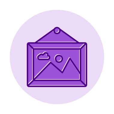 Doğa web simgesi, vektör illüstrasyonu 