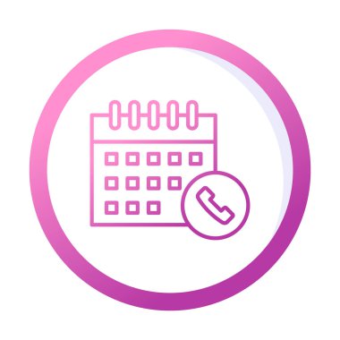 Takvim simgesi, vektör illüstrasyonu basit tasarım