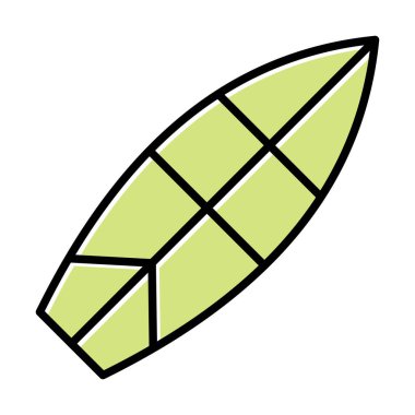 sörf tahtası vektör illüstrasyonu modern simge