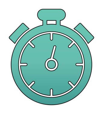 düz çizgi basit web kronometre vektör çizimi