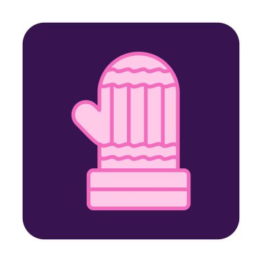 mitten simge vektör çizim