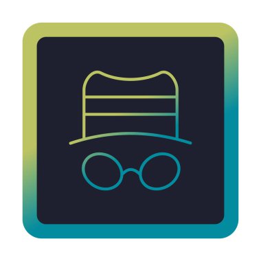 Basit casus yazılım simgesi, vektör illüstrasyonu