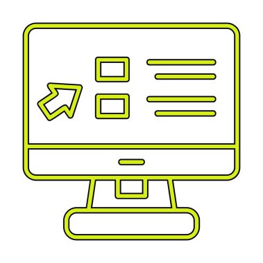 Basit Online Course Üniversitesi simgesi, vektör illüstrasyonu