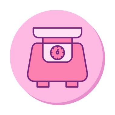 ölçekli düz simge, vektör illüstrasyonu